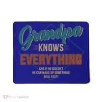 Funny Grandpa Knows Everything For Father's Day Gift Mousepad thumb 0