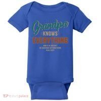 Funny Grandpa Knows Everything For Father's Day Gift Baby Bodysuit thumb 0