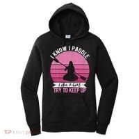 Funny Girl Kayak Retro Kayaking Paddling For Women Women's Hoodie thumb 0