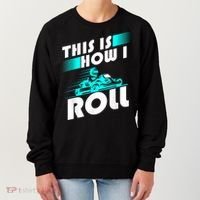 Funny Go Kart Racing Gift GoKart How I Roll Women's Sweatshirt thumb 0