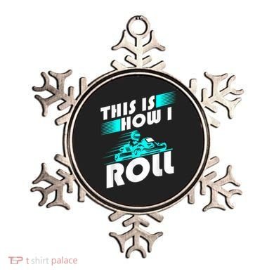 Funny Go Kart Racing Gift GoKart How I Roll Ornament