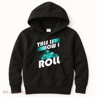 Funny Go Kart Racing Gift GoKart How I Roll Kids Hoodie thumb 0