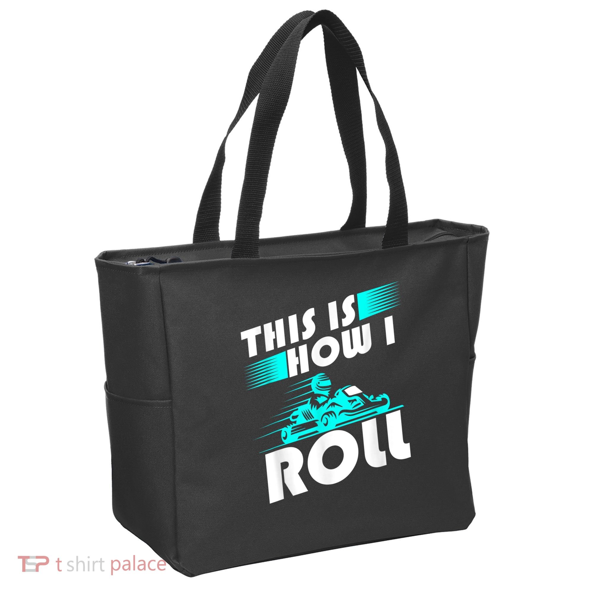 Funny Go Kart Racing Gift GoKart How I Roll Tote Bag