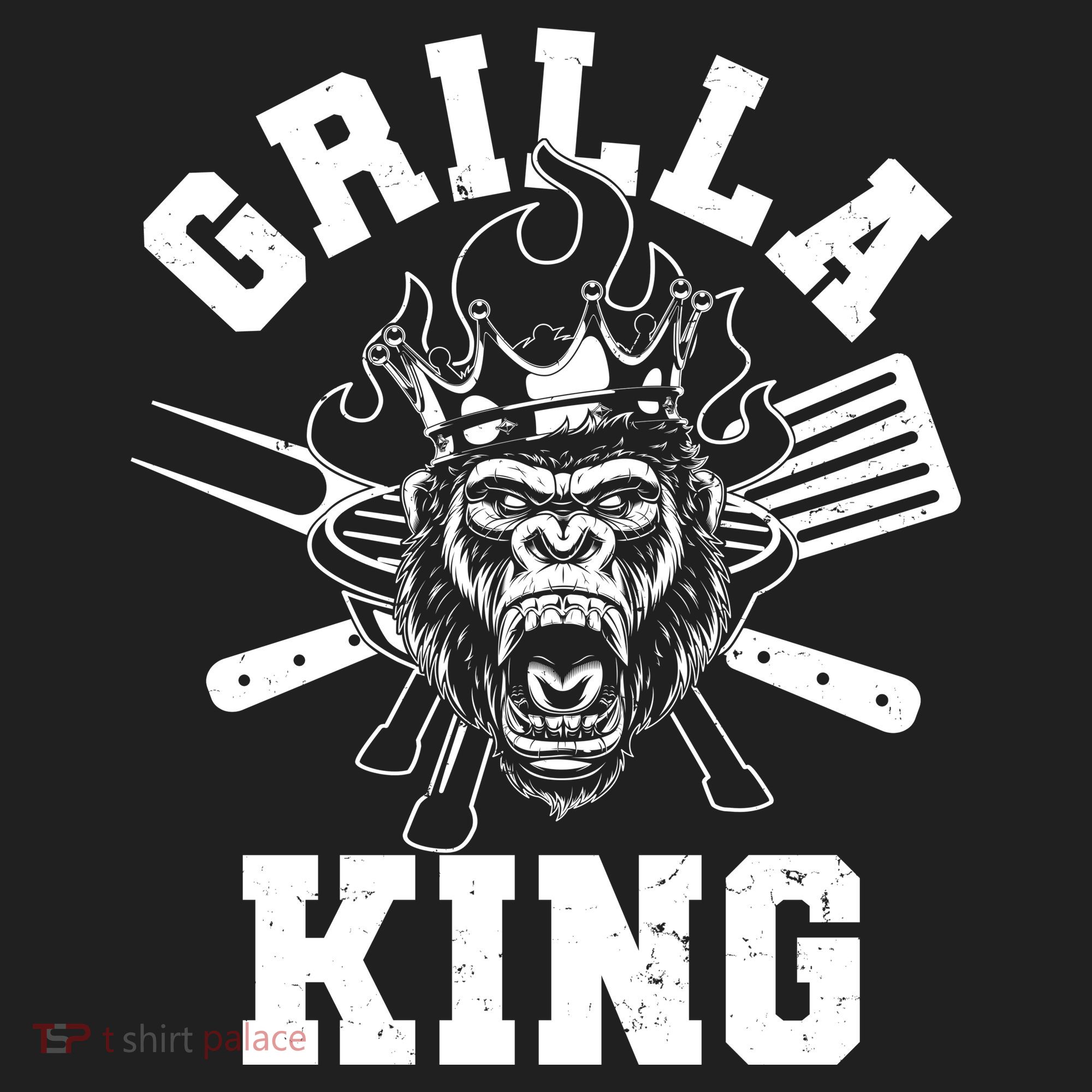Funny Grilla King Gorilla King Of The Grill Women's Sweatshirt