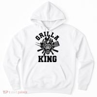 Funny Grilla King Gorilla King Of The Grill Hoodie thumb 0