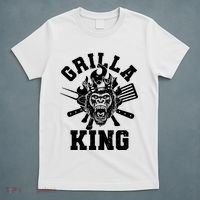 Funny Grilla King Gorilla King Of The Grill T-Shirt thumb 5