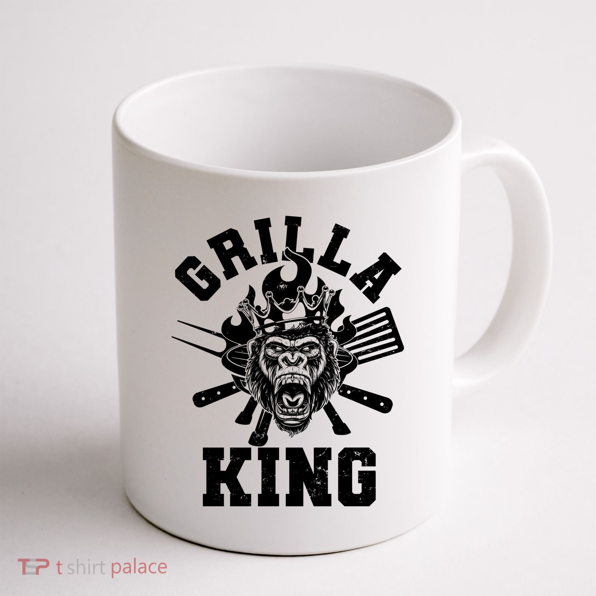 Funny Grilla King Gorilla King Of The Grill Coffee Mug