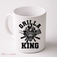 Funny Grilla King Gorilla King Of The Grill Coffee Mug thumb 0