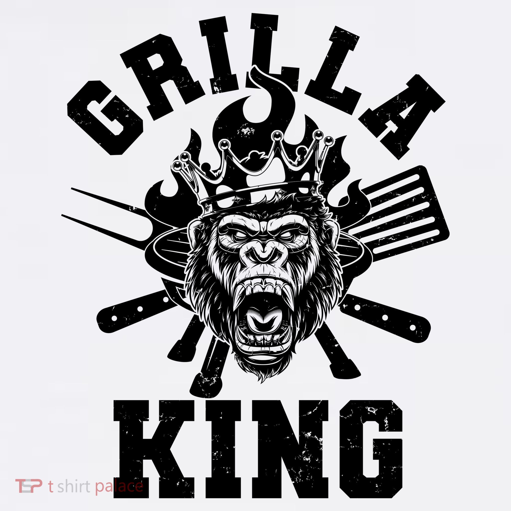 Funny Grilla King Gorilla King Of The Grill Mousepad