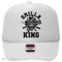 Funny Grilla King Gorilla King Of The Grill Hat thumb 0