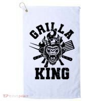 Funny Grilla King Gorilla King Of The Grill Golf Towel thumb 0