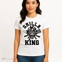 Funny Grilla King Gorilla King Of The Grill Women's T-Shirt thumb 4