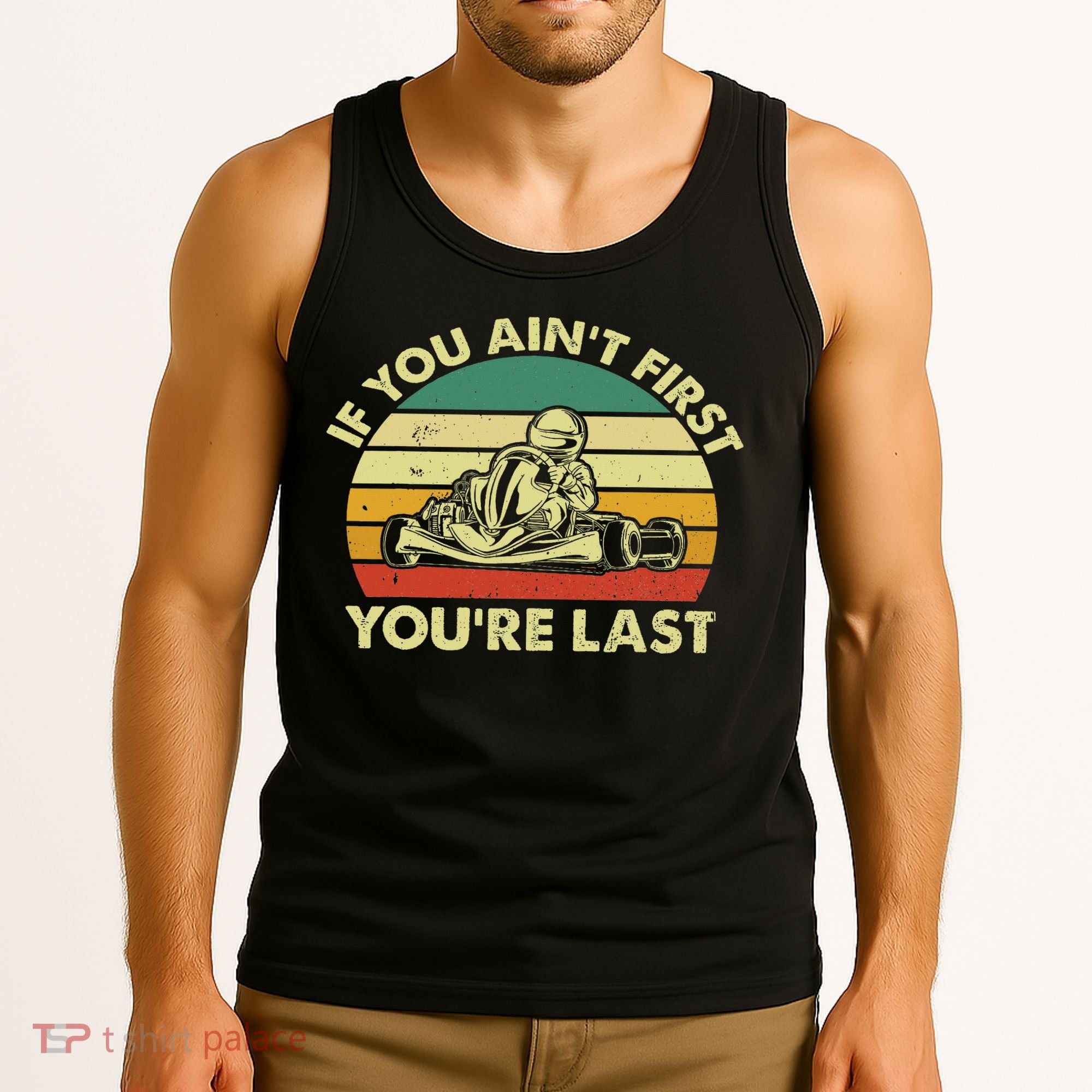 Funny Go Kart Racing Race Car Kart Racer Tank Top