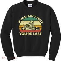 Funny Go Kart Racing Race Car Kart Racer Kids Sweatshirt thumb 0