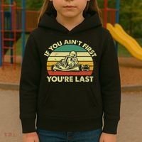 Funny Go Kart Racing Race Car Kart Racer Kids Hoodie thumb 3