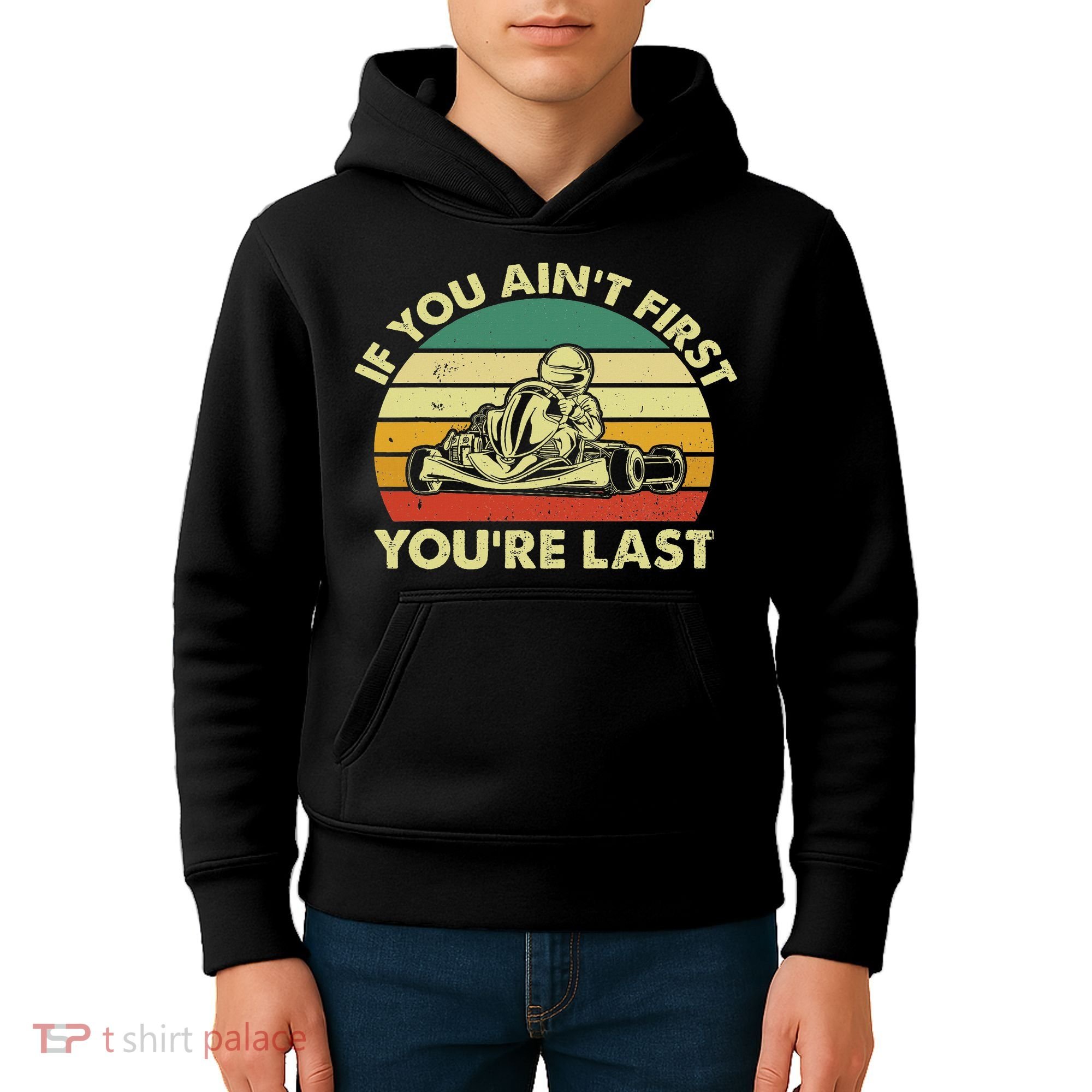 Funny Go Kart Racing Race Car Kart Racer Kids Hoodie