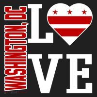 Funny Gift Love Washington D C With Washington D C Flag In A Heart  Women's Sweatshirt thumb 2