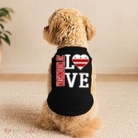 Funny Gift Love Washington D C With Washington D C Flag In A Heart  Doggie Tank thumb 2