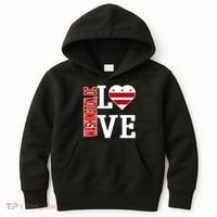 Funny Gift Love Washington D C With Washington D C Flag In A Heart  Kids Hoodie thumb 0