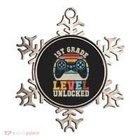 First Grade Level Unlocked Gamer 1st Day Of School Boys Ornament thumb 0