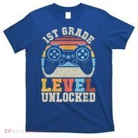 First Grade Level Unlocked Gamer 1st Day Of School Boys T-Shirt thumb 0
