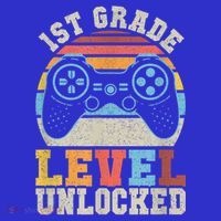 First Grade Level Unlocked Gamer 1st Day Of School Boys Coaster thumb 2