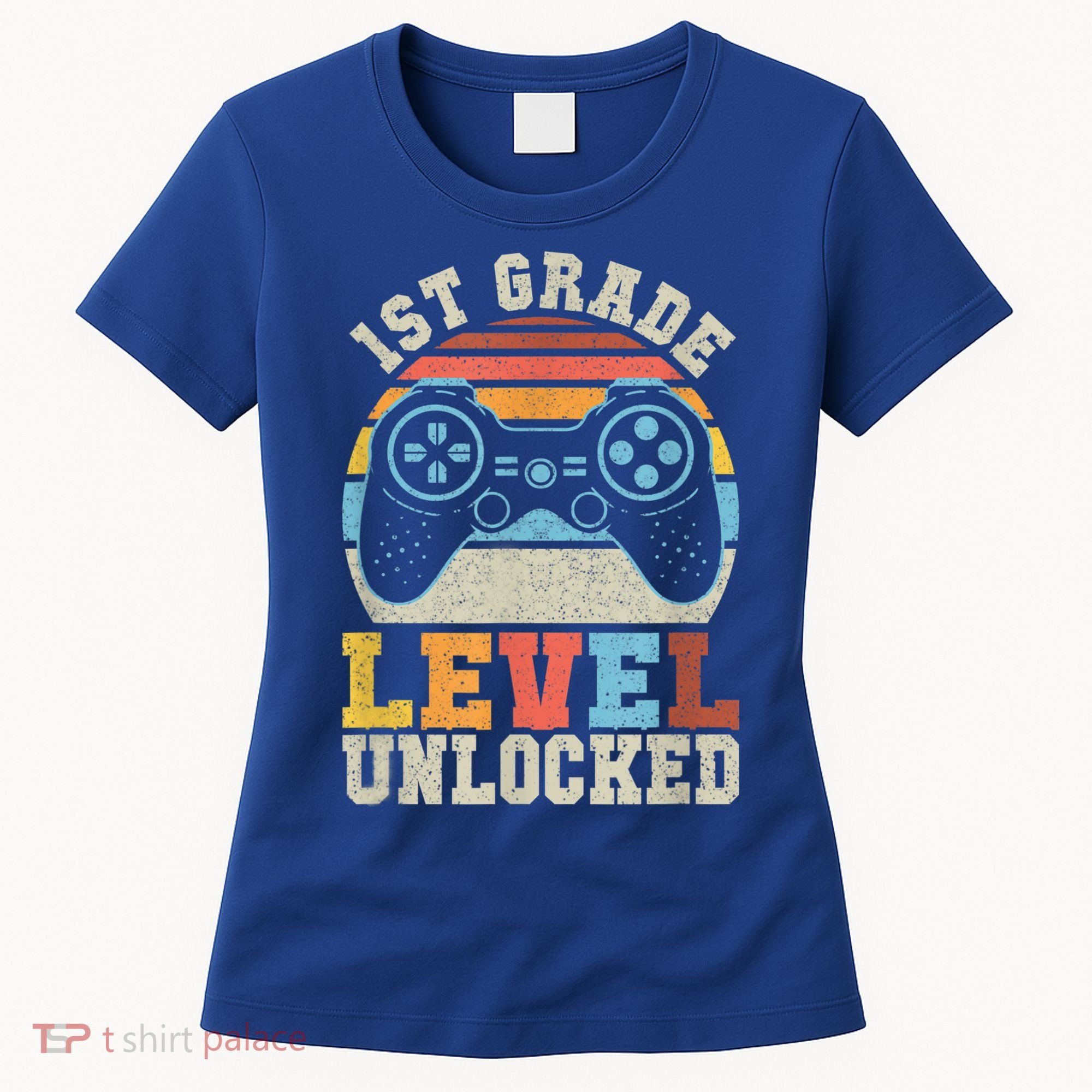 First Grade Level Unlocked Gamer 1st Day Of School Boys Women's T-Shirt