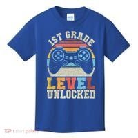 First Grade Level Unlocked Gamer 1st Day Of School Boys Kids T-Shirt thumb 0