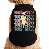 Fourth Grade Lightning Bolt Pencil Retro Teacher Doggie Tank thumb 0