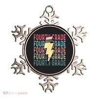 Fourth Grade Lightning Bolt Pencil Retro Teacher Ornament thumb 0
