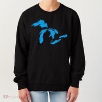 Five Great Lakes American Midwest Native Fresh Water Women's Sweatshirt thumb 0