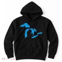 Five Great Lakes American Midwest Native Fresh Water Hoodie thumb 0
