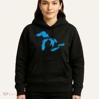 Five Great Lakes American Midwest Native Fresh Water Hoodie thumb 5