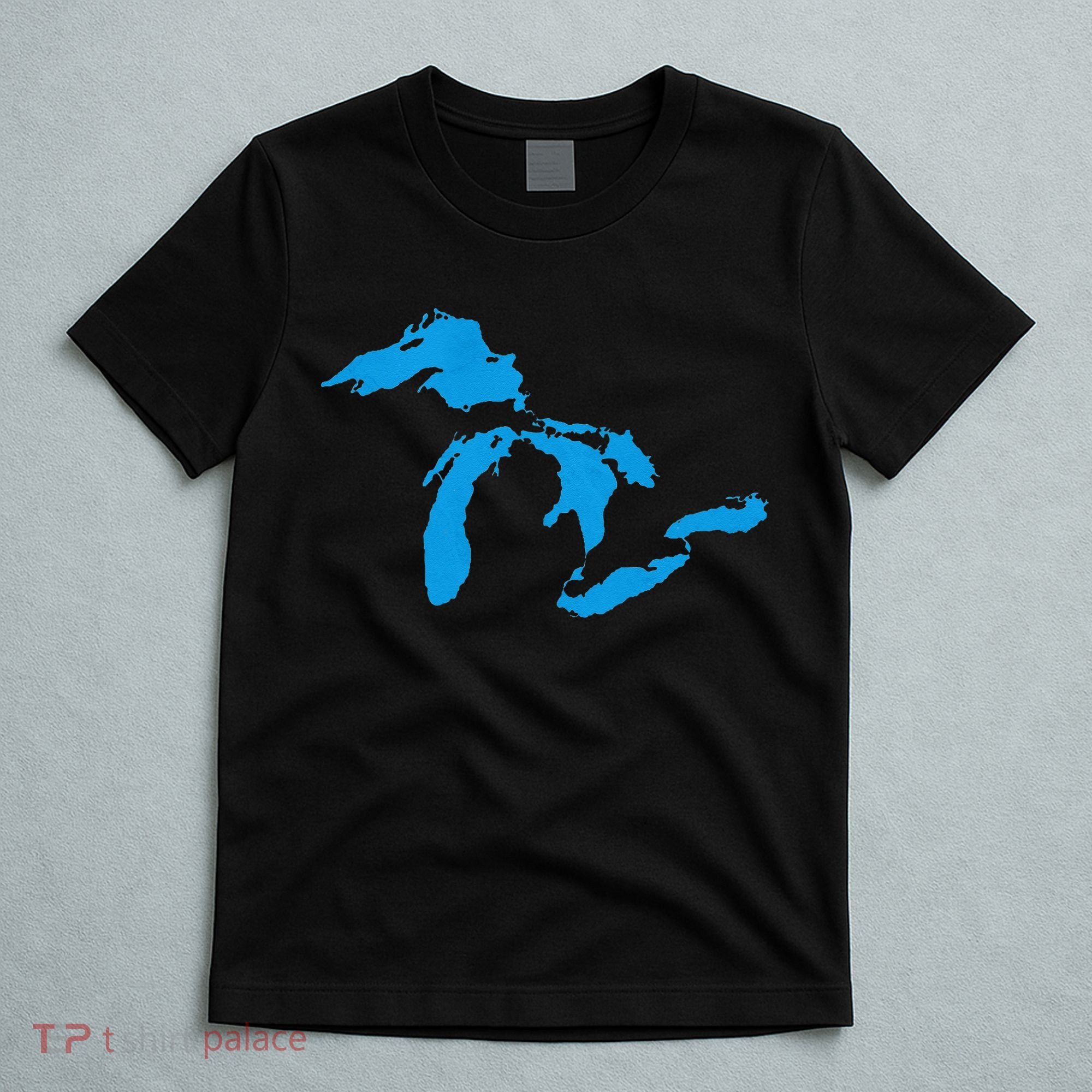 Five Great Lakes American Midwest Native Fresh Water T-Shirt