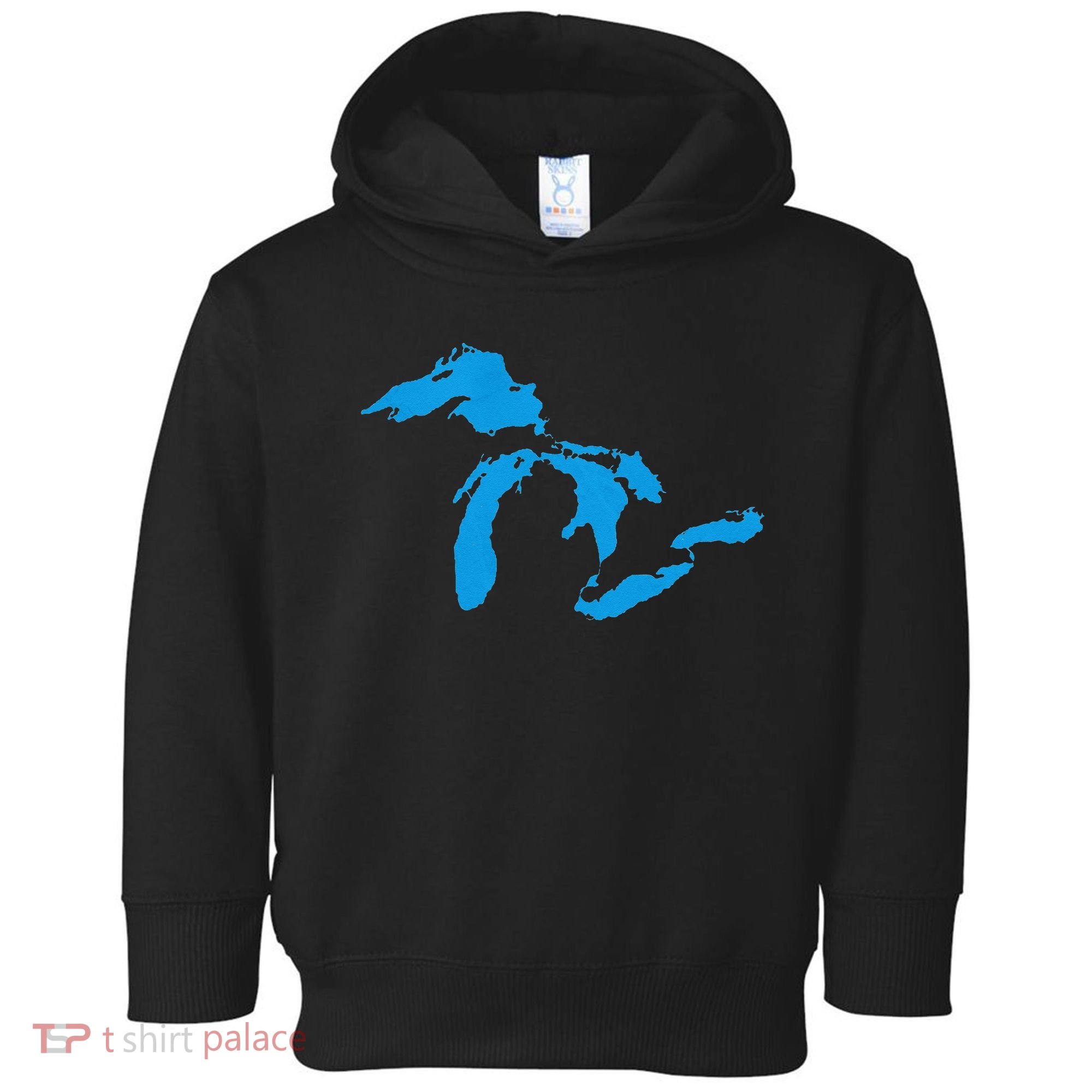 Five Great Lakes American Midwest Native Fresh Water Toddler Hoodie