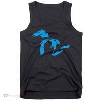 Five Great Lakes American Midwest Native Fresh Water Tank Top thumb 0
