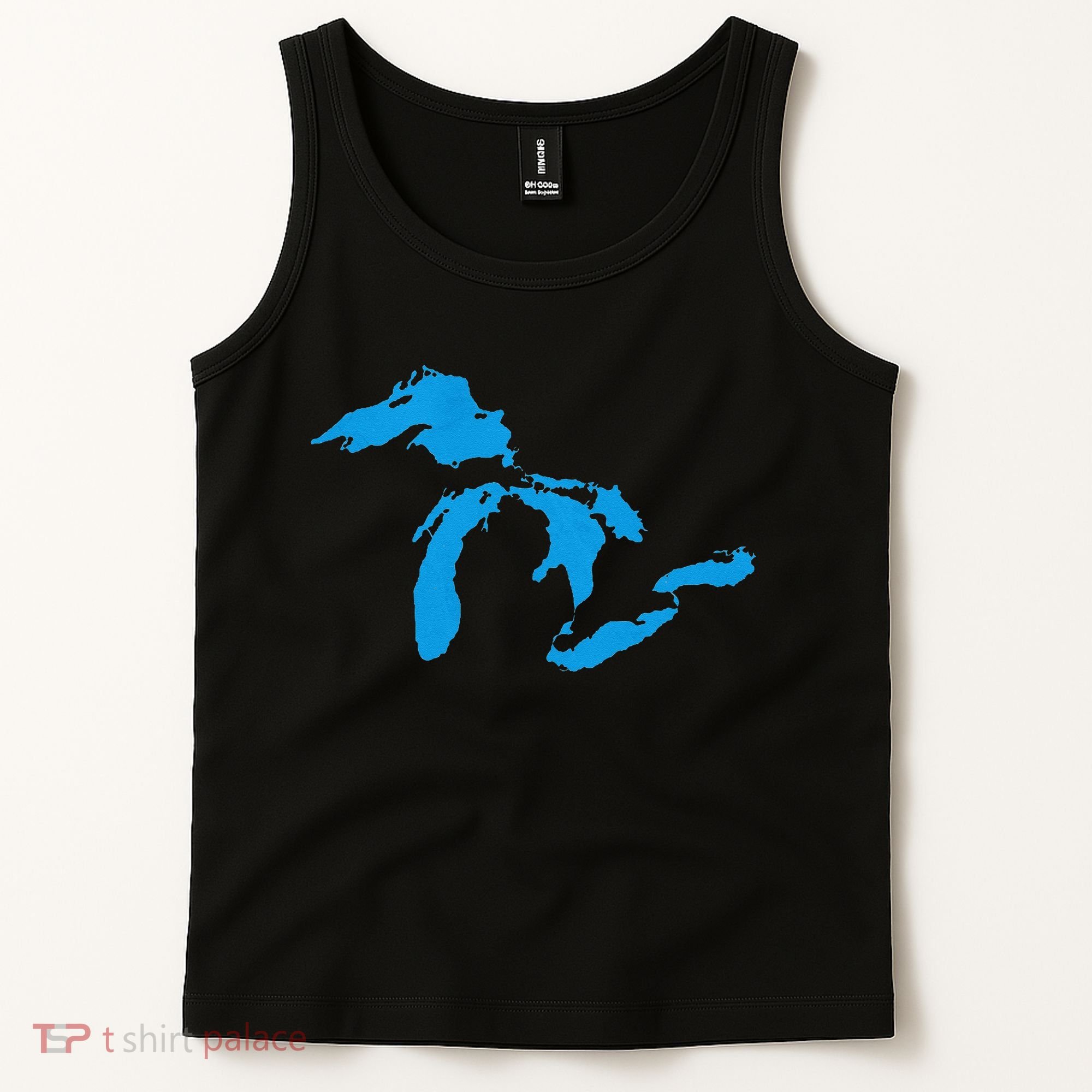 Five Great Lakes American Midwest Native Fresh Water Tank Top
