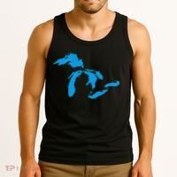 Five Great Lakes American Midwest Native Fresh Water Tank Top thumb 3