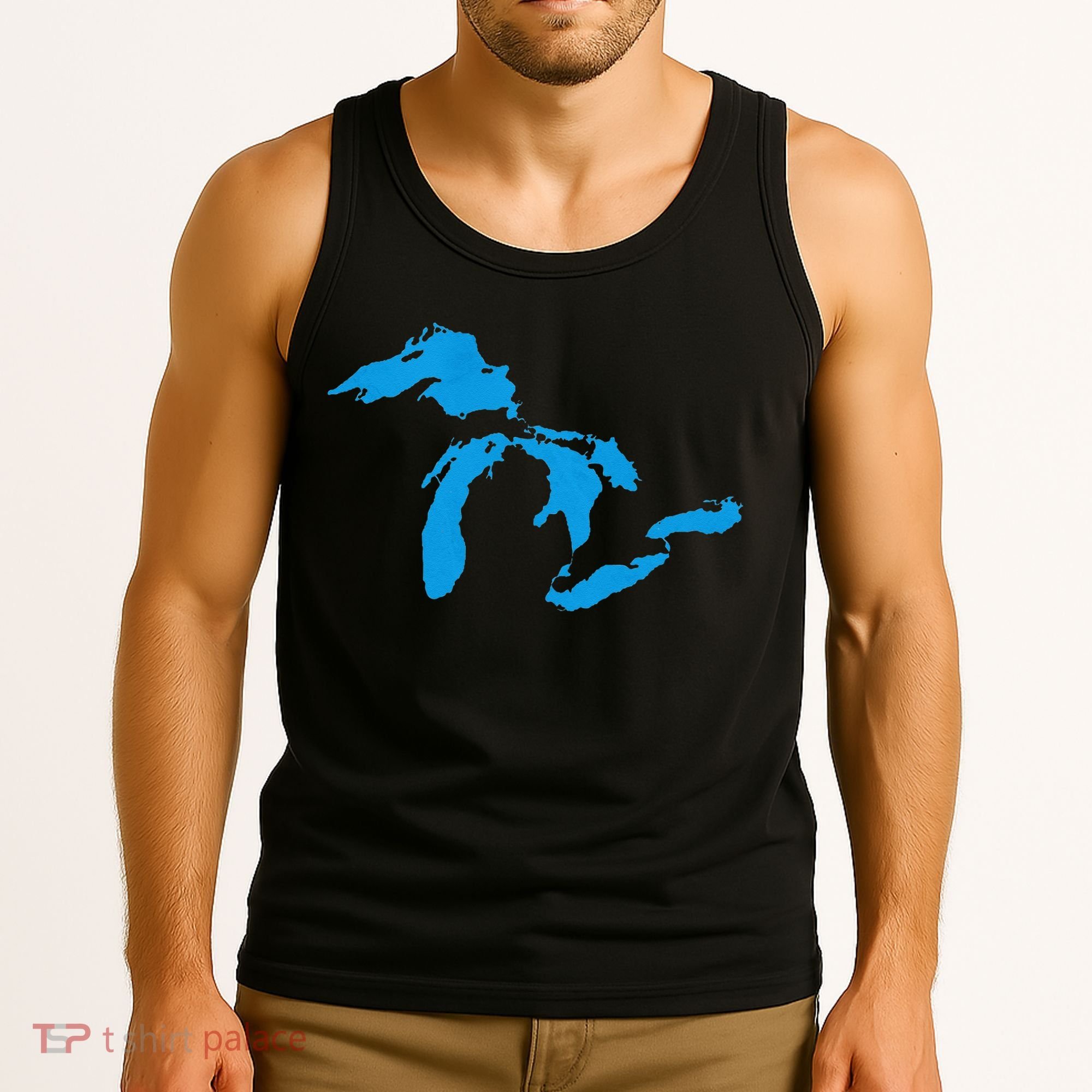 Five Great Lakes American Midwest Native Fresh Water Tank Top