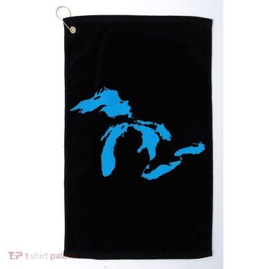 Five Great Lakes American Midwest Native Fresh Water Golf Towel