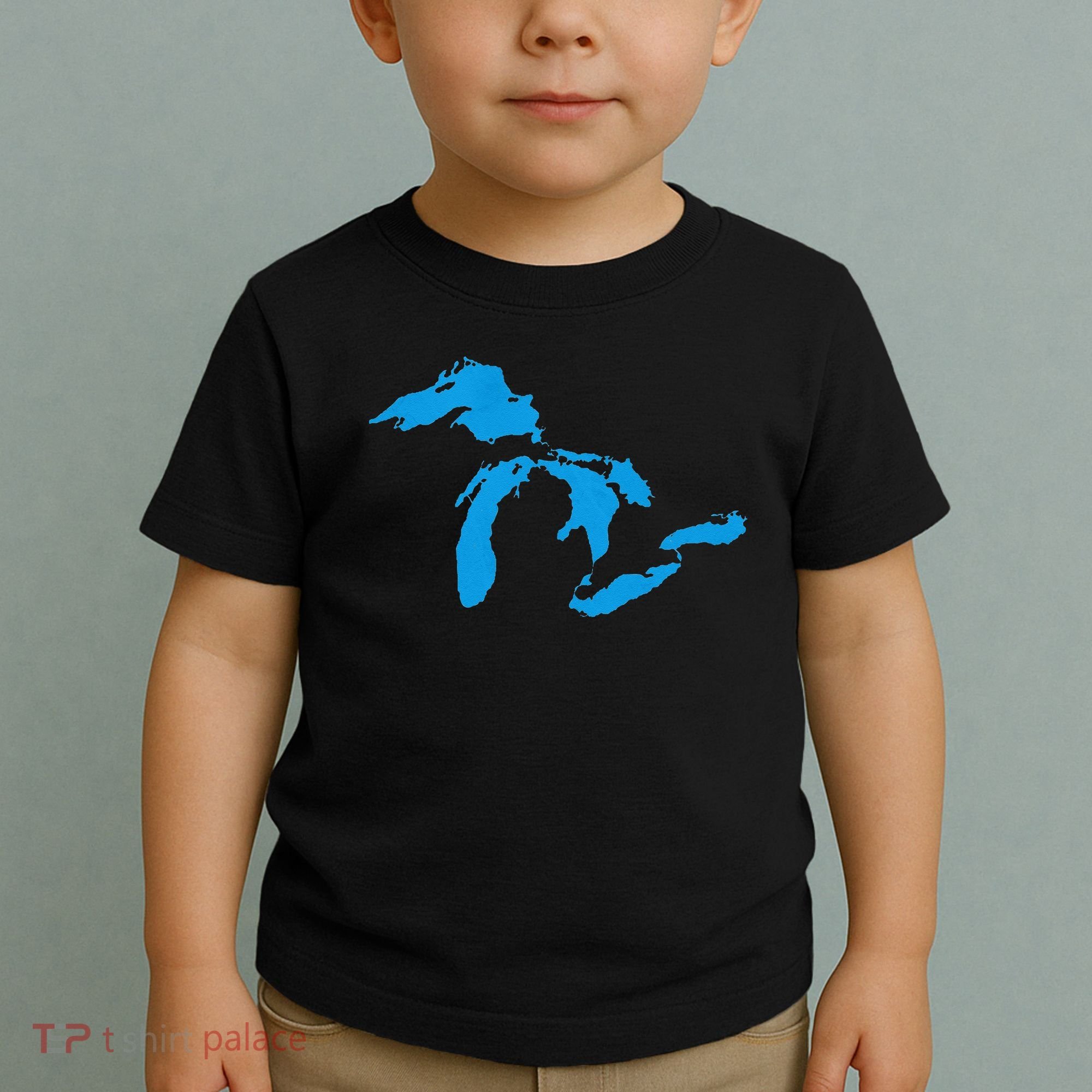 Five Great Lakes American Midwest Native Fresh Water Toddler T-Shirt