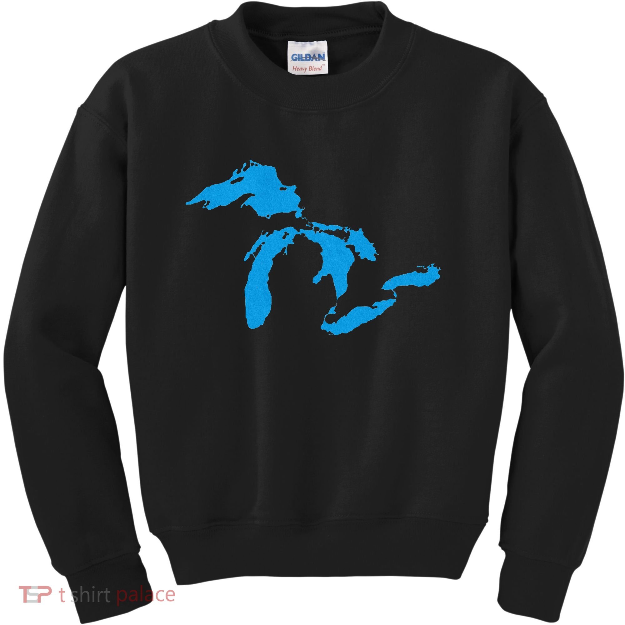 Five Great Lakes American Midwest Native Fresh Water Kids Sweatshirt