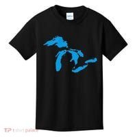 Five Great Lakes American Midwest Native Fresh Water Kids T-Shirt thumb 0