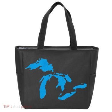 Five Great Lakes American Midwest Native Fresh Water Tote Bag