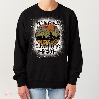 Fourth Grade Let The Adventure Begin Team 4th Grade Teacher Women's Sweatshirt