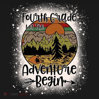 Fourth Grade Let The Adventure Begin Team 4th Grade Teacher Cooling Performance Crew T-Shirt