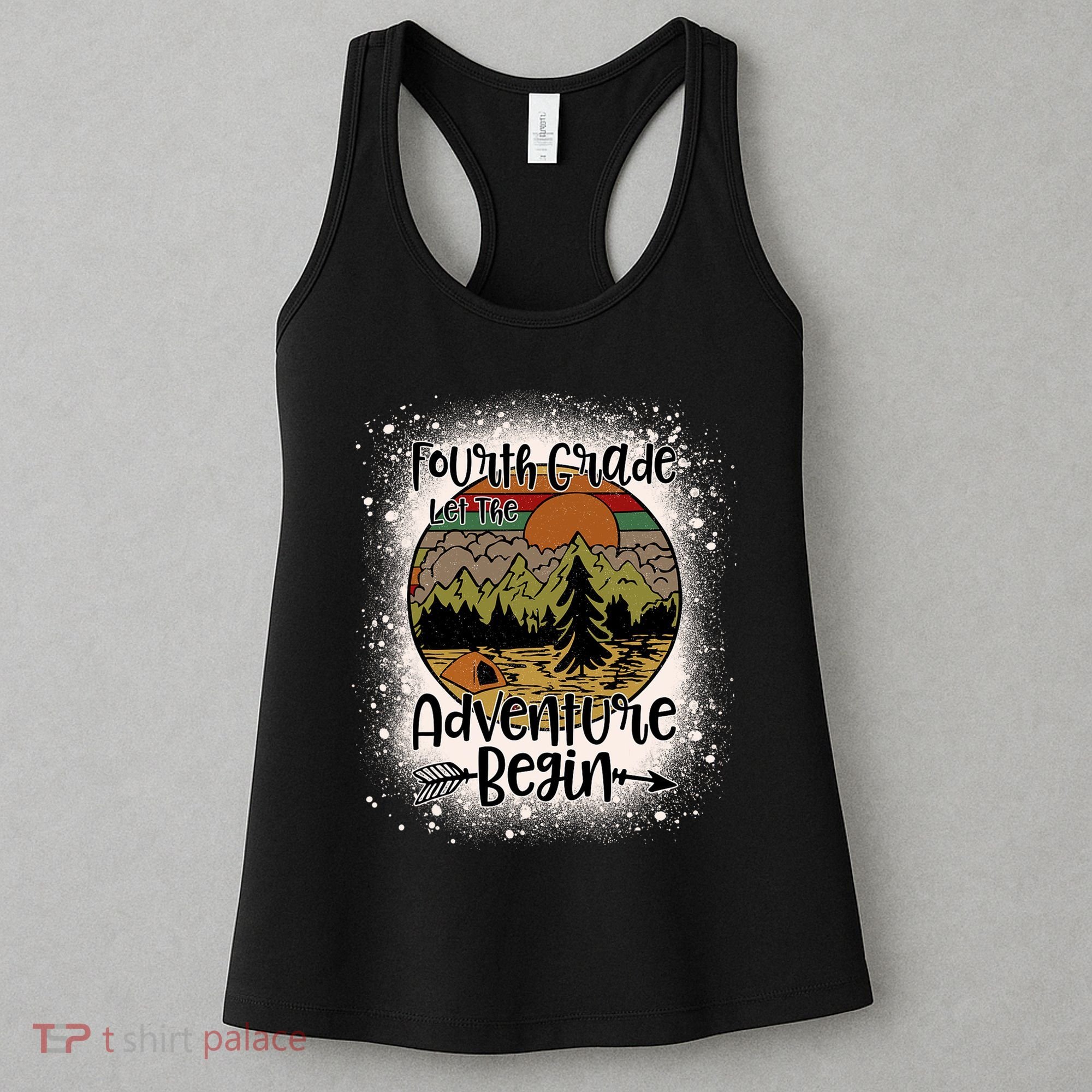 Fourth Grade Let The Adventure Begin Team 4th Grade Teacher Women's Tank Top