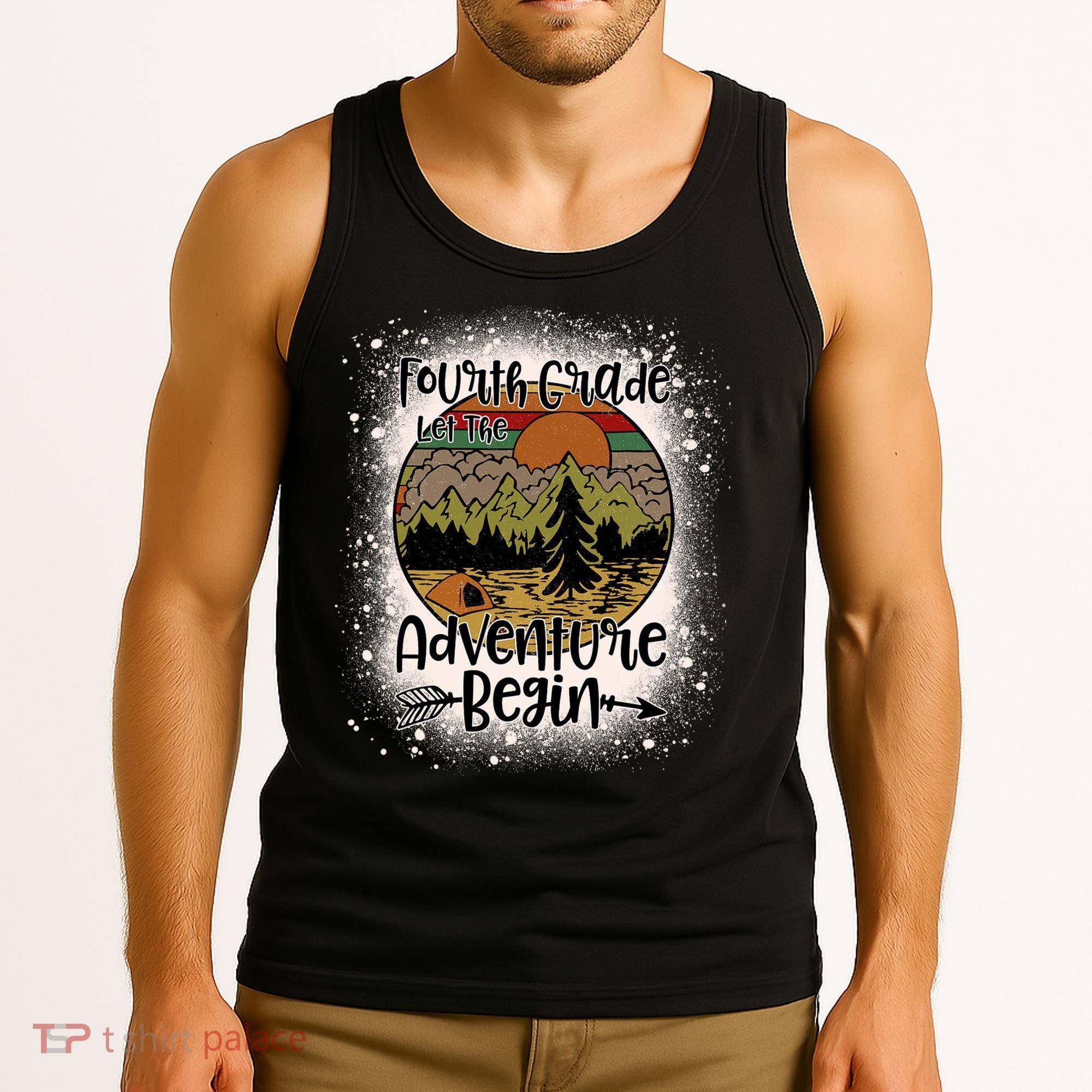 Fourth Grade Let The Adventure Begin Team 4th Grade Teacher Tank Top