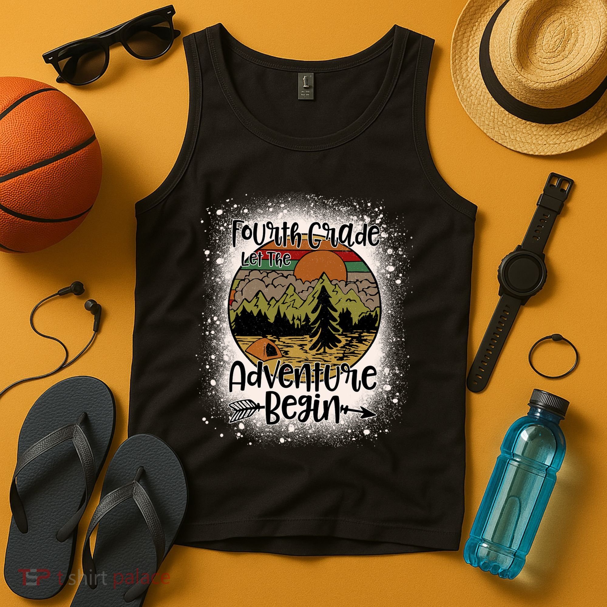 Fourth Grade Let The Adventure Begin Team 4th Grade Teacher Tank Top