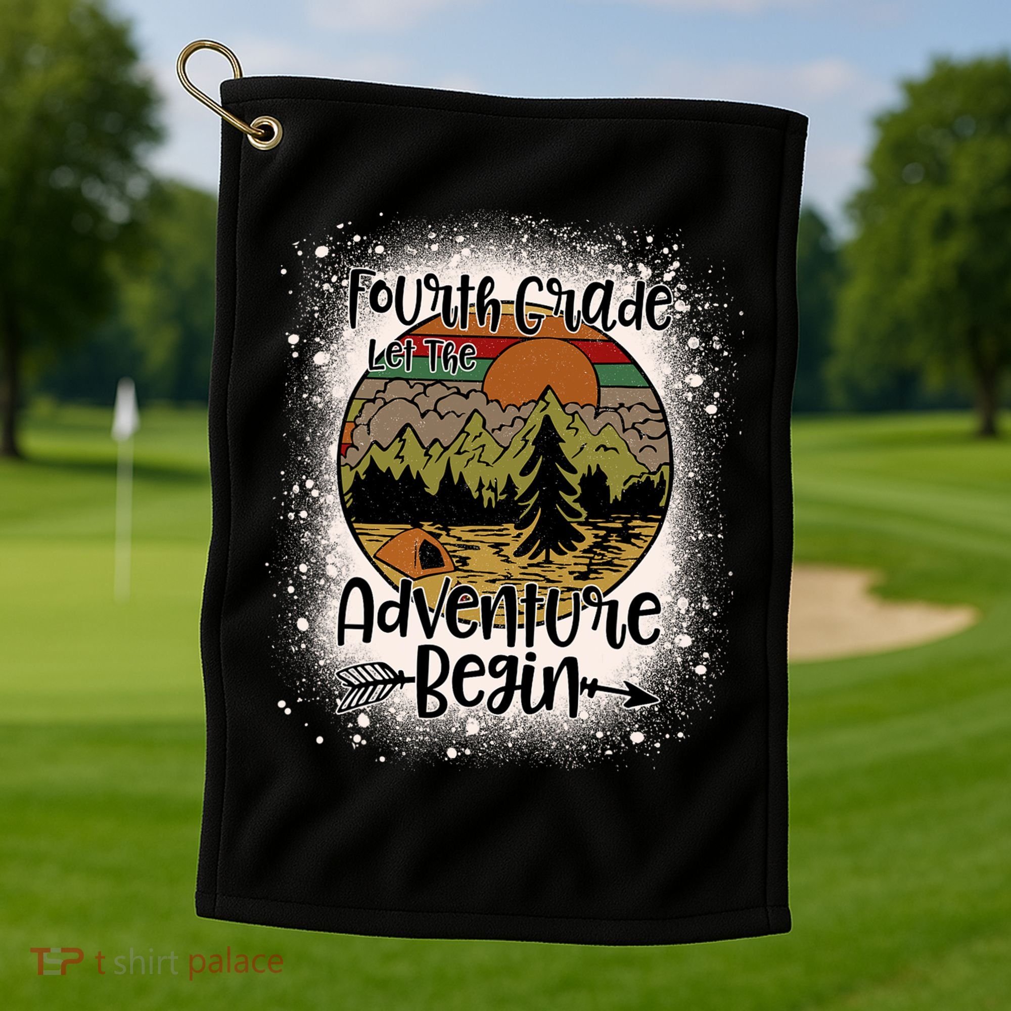 Fourth Grade Let The Adventure Begin Team 4th Grade Teacher Golf Towel